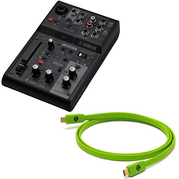 YAMAHA AG06MK2 B + OYAIDE製高品質USBケーブルセット (ヤマハ)(USB