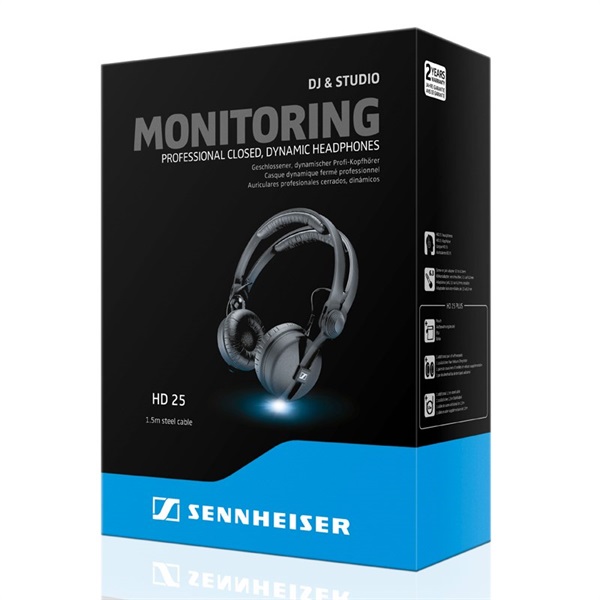 高橋】Sennheiser HD 25 有線ヘッドセット ブラック 高橋】Sennheiser