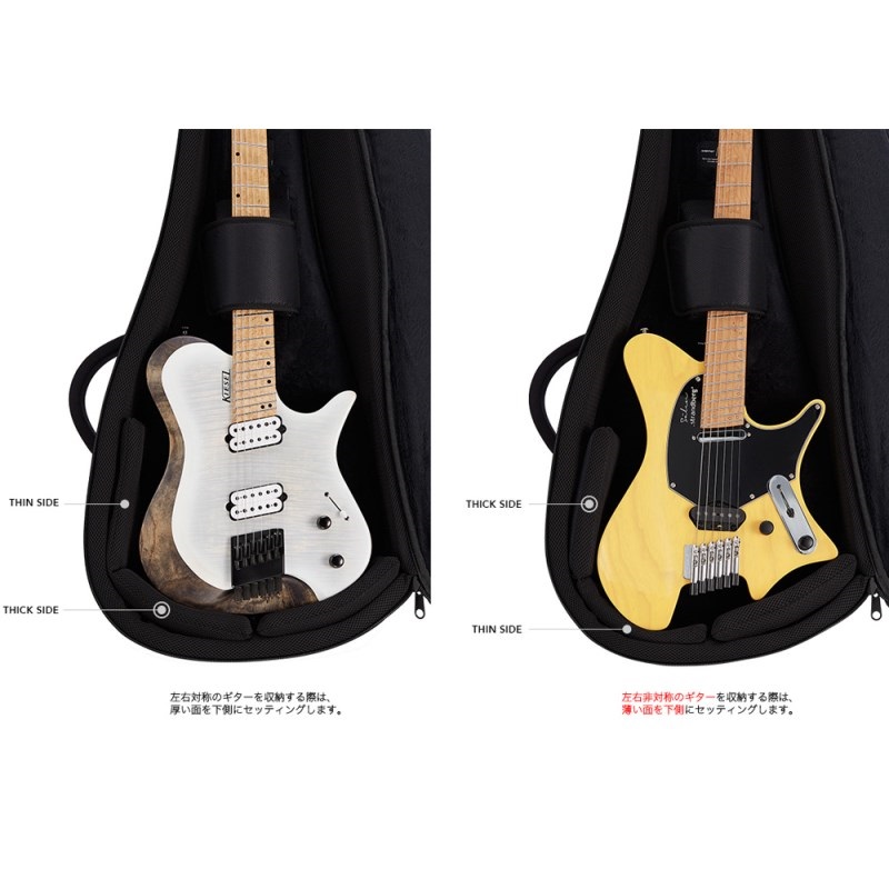 basiner BRISQ-HG Neo Black [ヘッドレスギター用ケース] ｜イケベ楽器
