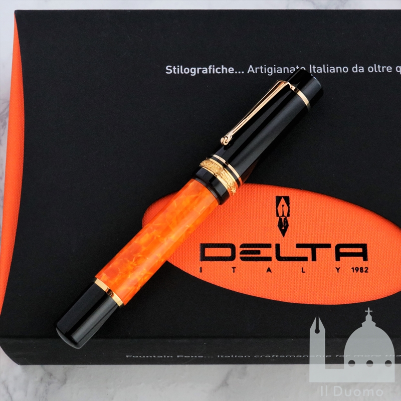 状態良【デルタ本物】万年筆/ドルチェヴィータ/ペン先K14/ブラック