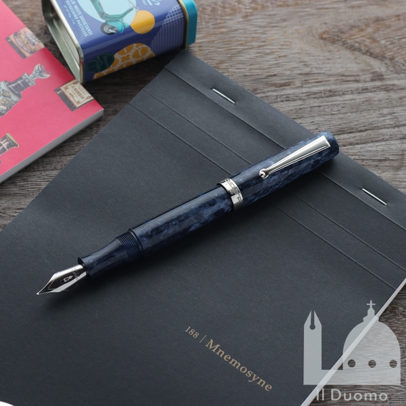 デルタ インテーザ ペトロールブルー シルバートリム 万年筆 Delta