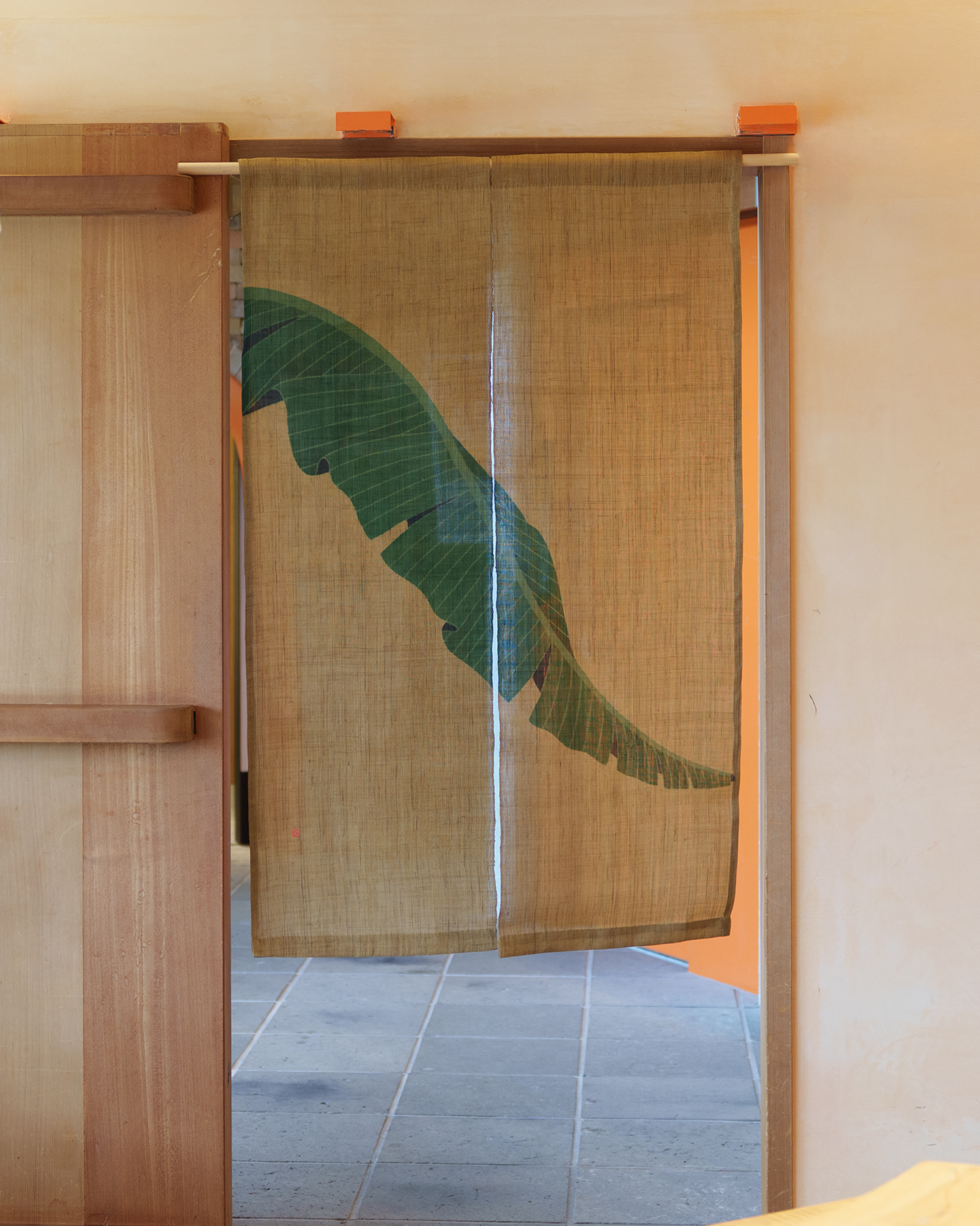 低価，格安 田尾日出郎（たおひでお）「アトリエがらや」暖簾 【新品未