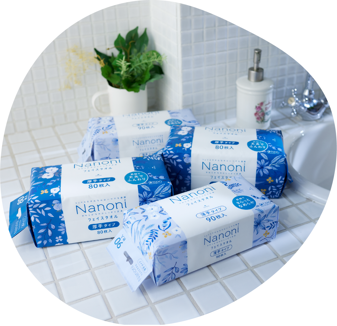 公式】iSDG／Nanoni フェイスタオル