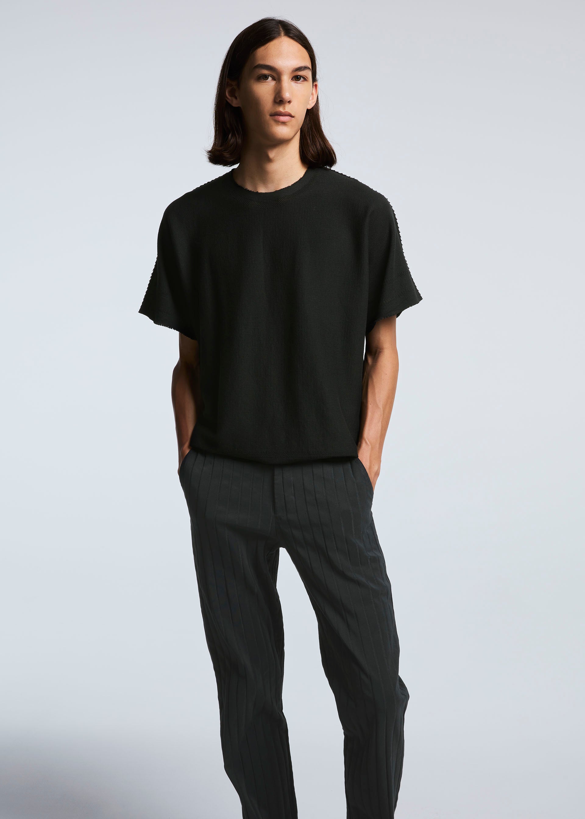 A-POC ABLE ISSEY MIYAKE パンツ ブラック イッセイミヤケ 【公式通販】