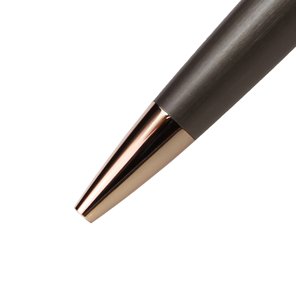 No．3 ボールペン 細軸（ファインブラッシュ）ガンメタル