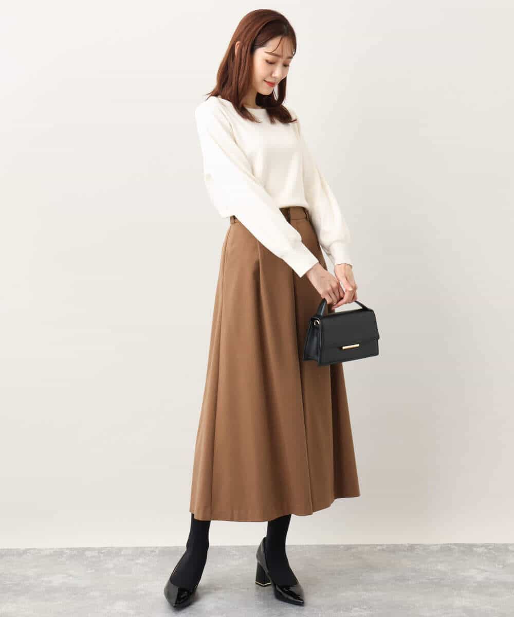 TRソフトストレッチガウチョパンツ/洗える(ガウチョ・ワイドパンツ