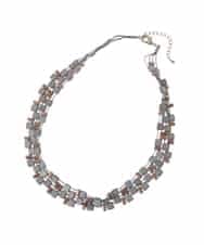 チェコメイトスクエアビーズネックレス(ネックレス) | Sybilla(シビラ