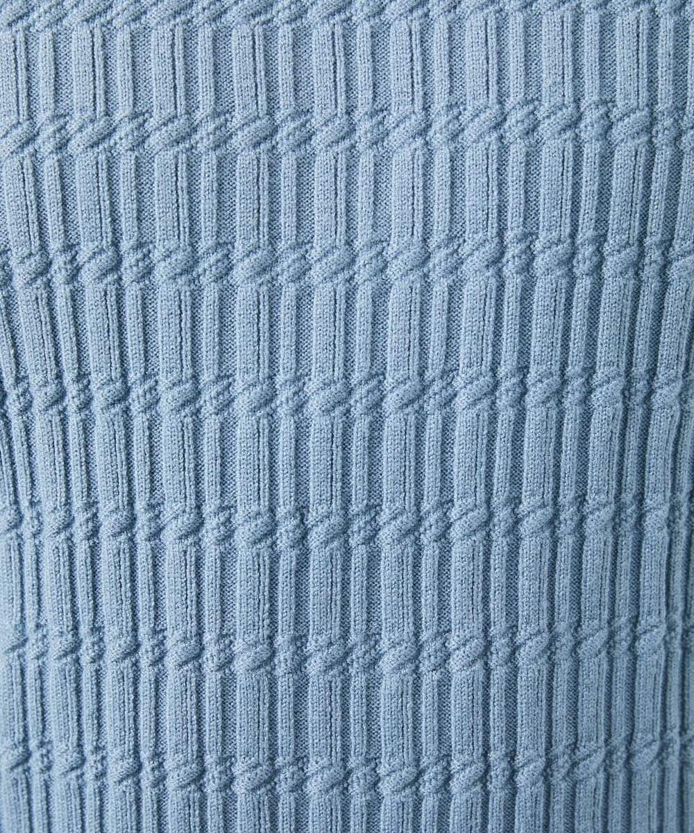 残りわずか/洗濯機で洗える】タートルニット/ステアストライプ(ニット