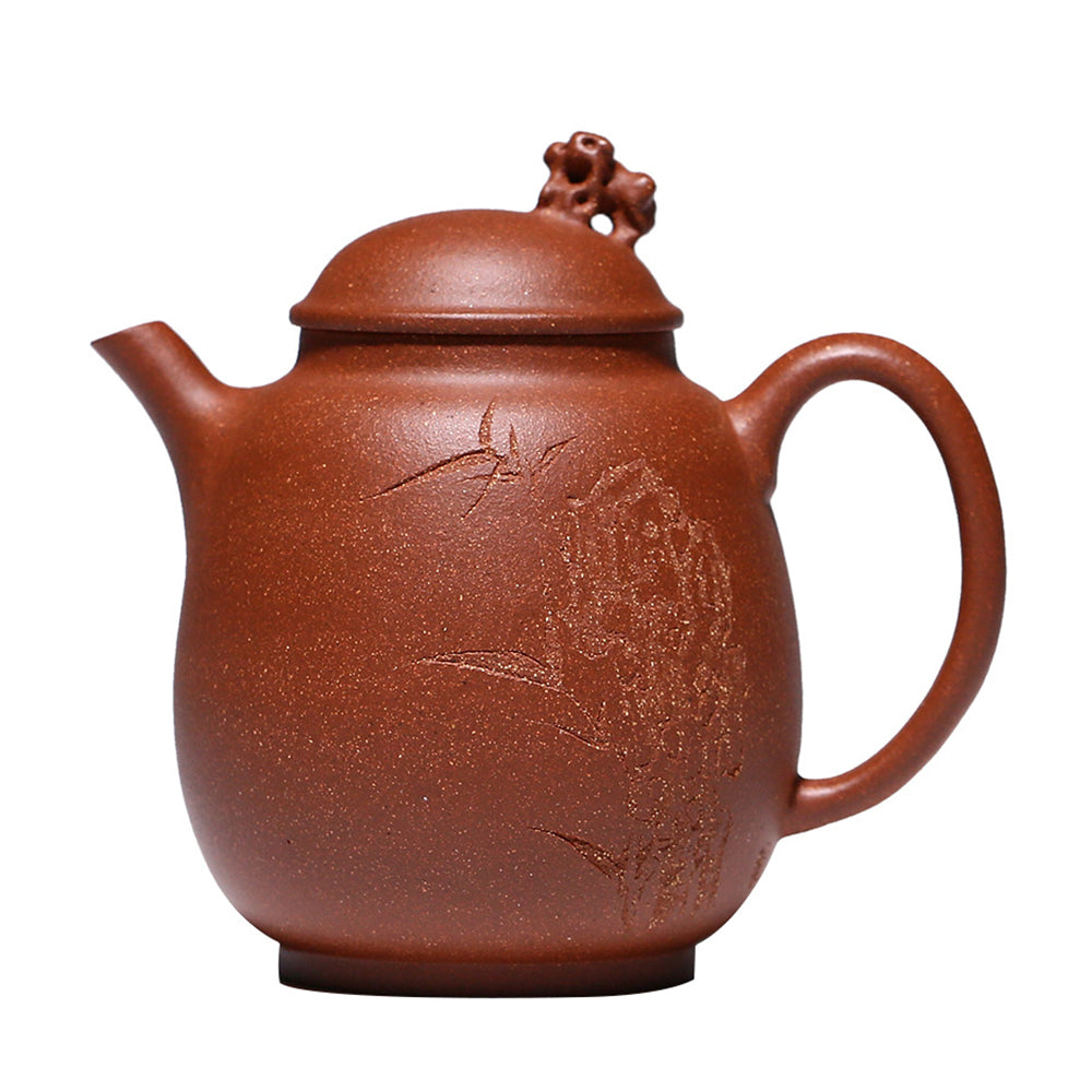 中国 中国宣興銘 紫砂 朱泥 急須 茶壷 V R8601 中国 中国宣