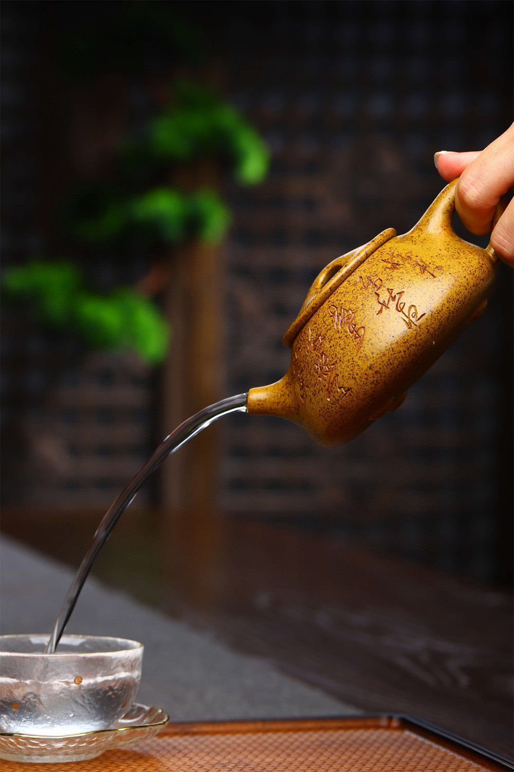 中国 宜興紫砂急須 梅段 順仙銘(陳順仙) 中国茶器 送料込み250708 中国