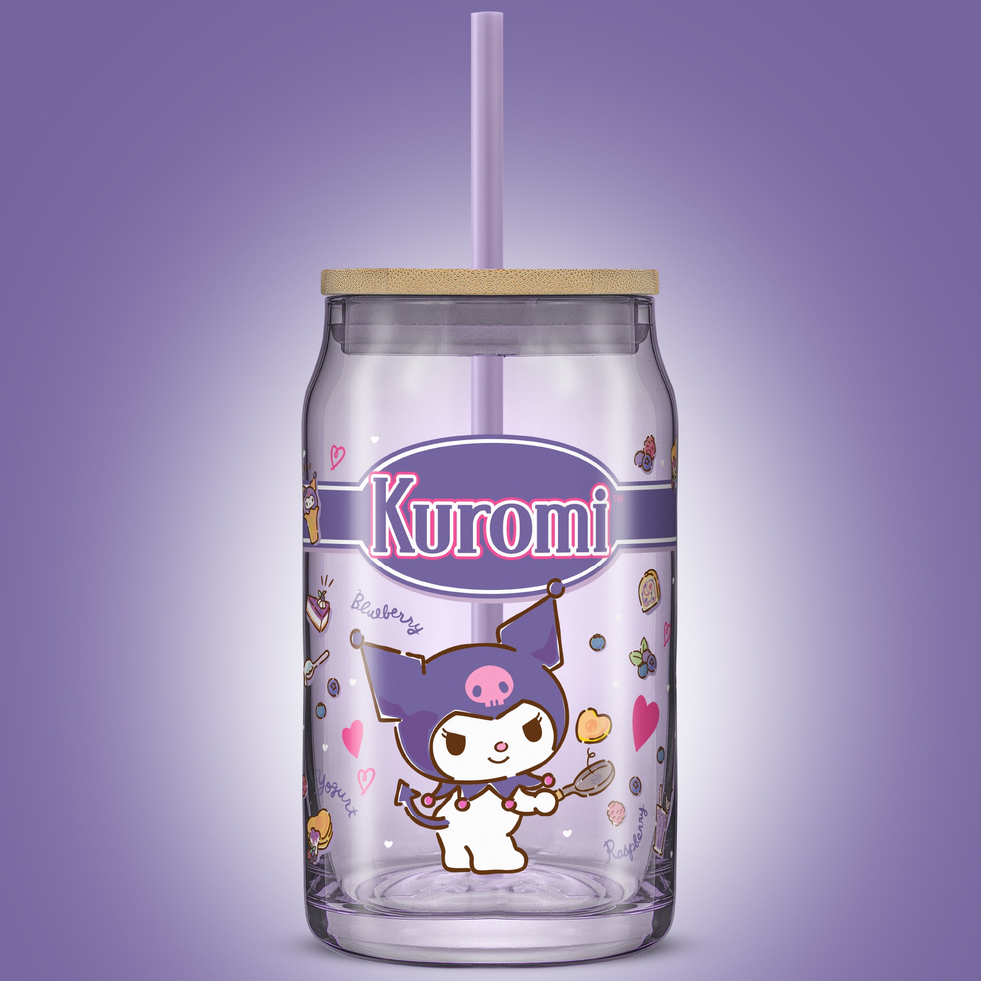 Hello Kitty® and Friends Favorite Flavor Kuromi Glass Tumbler