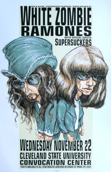 WHITE ZOMBIE & THE RAMONES ポスター