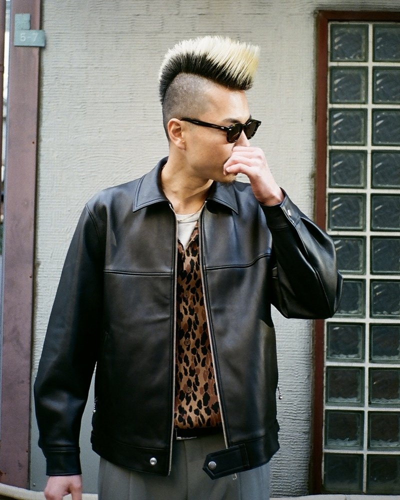 WACKO MARIA ワコマリア レザーシングルライダース M WACKO MARIA