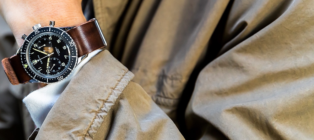 日本陸軍将校用野戦時計ベルト（実物) 時代を生き抜いたリアル