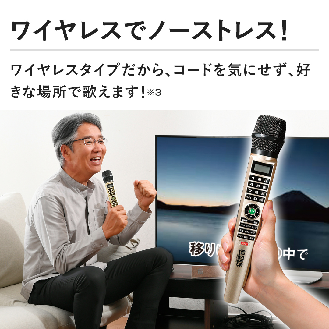 極美品☘️オンステージパーソナルカラオケ1250曲収録PK-WT120