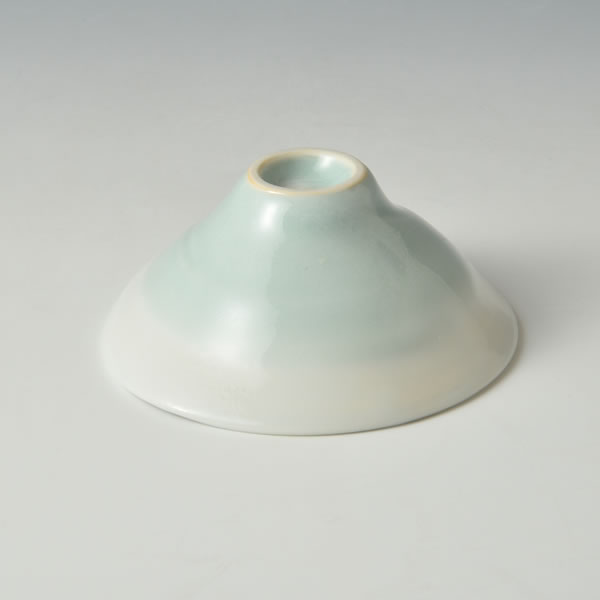 極上品・共箱・五客揃い 白磁 取盃揃／青白磁 喜銘／通