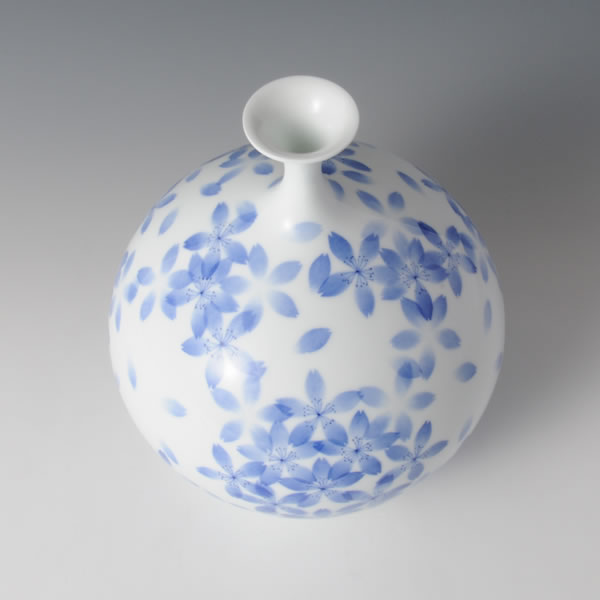 Japan Pottery Net / 和紙染桜文壺
