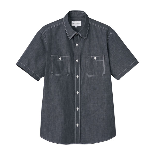 EP-8606】 ダンガリーシャツ(半袖) | オリジナルTシャツのプリント作成