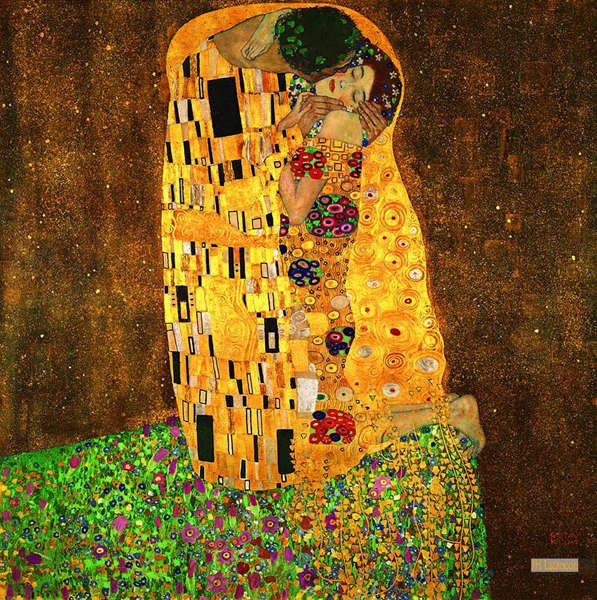 クリムト 接吻 額 Gustav Klimt The Kiss 絵画 The Kiss / Gustav Klimt