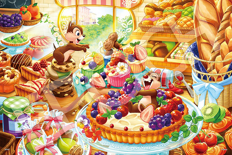 新品、未開封 ハンモックの休日 チップとデール ディズニーパズル950