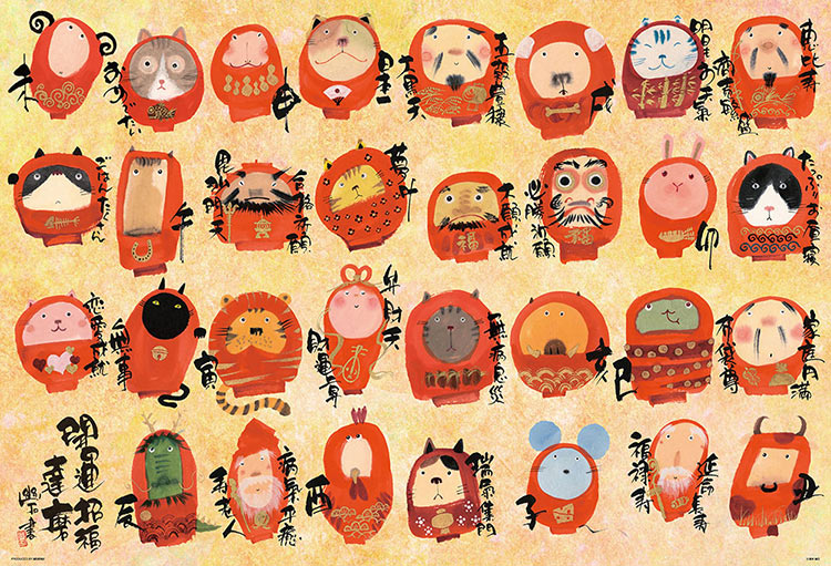 BEV-1000-071 御木幽石 開運招福 達磨 1000ピース ビバリー の商品詳細