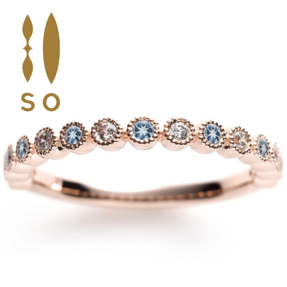 So Smart Dream ハーフエタニティリング 〜アクアマリン | ソウ(SO