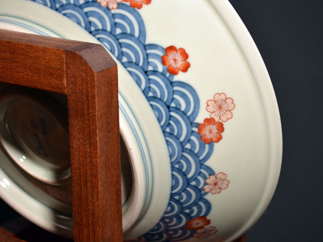 古伊万里 色絵鯉文様大皿 一尺五寸 45cm以上 圧倒的存在感！