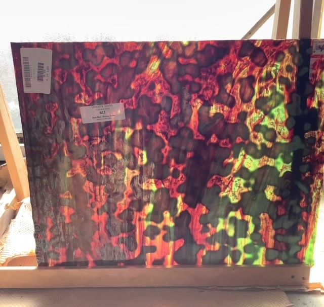 蛇の形状 ガラスアート 赤黄 【公式通販】