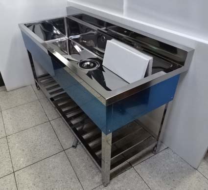 1槽シンク（業務用1槽流し台） 1500x600x高さ（800＋90