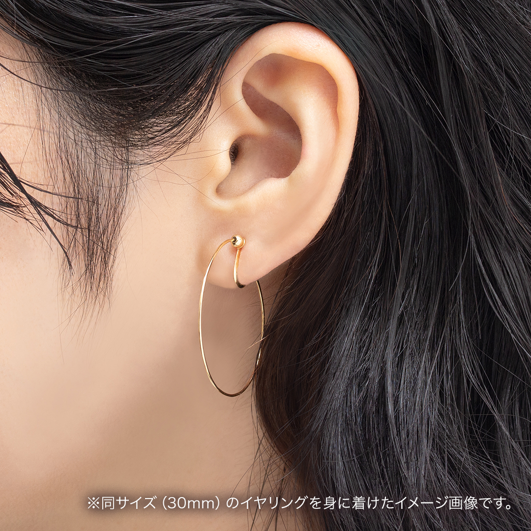 フープイヤリング（ツイスト）[Hoopearrings-Twist]｜ピアス・イヤリング