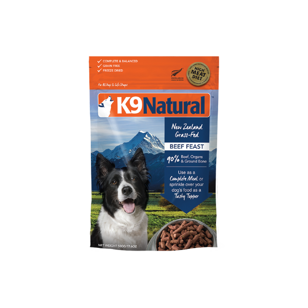 Beef Feast Freeze-Dried Dog Food – K9 Natural