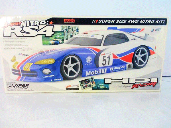 未使用】RCマイクロRS4 ダッジバイパーGTS-Rキット 140mmボディー 未