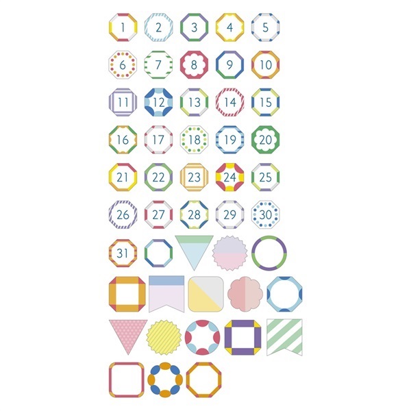 マステ」手帳デコ 水性ペンで書けるマスキングテープ・フレークタイプ