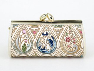 花と猫＜ミックス＞ 三角マチのペンケース