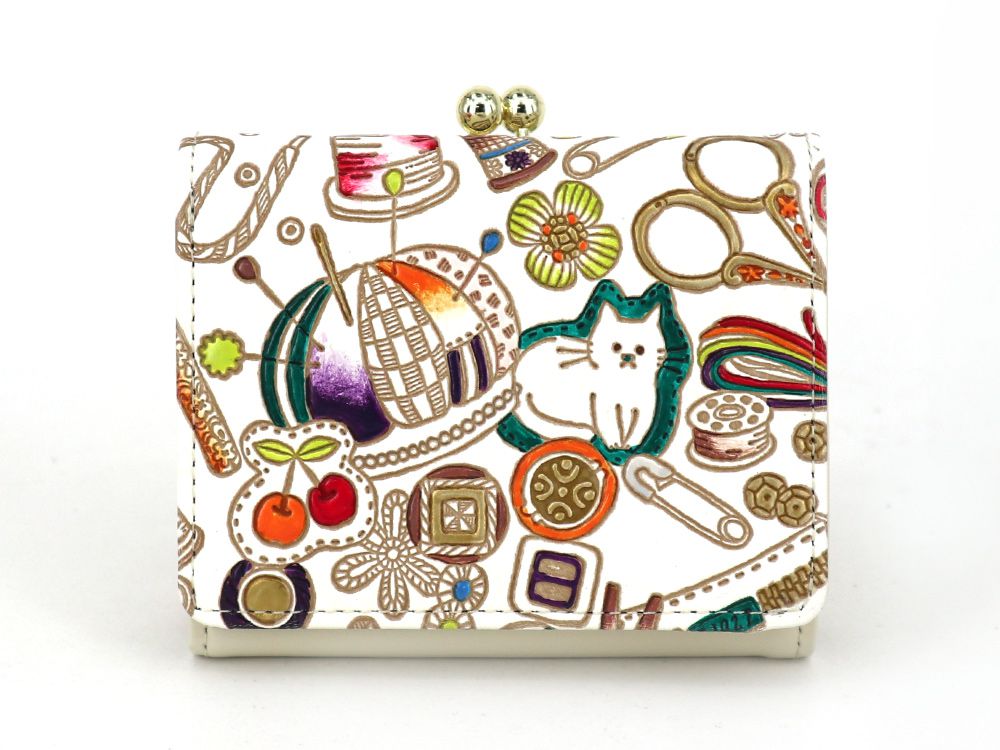 予約限定柄】ソーイング＜限定色＞ 三つ折りミニ財布［t］