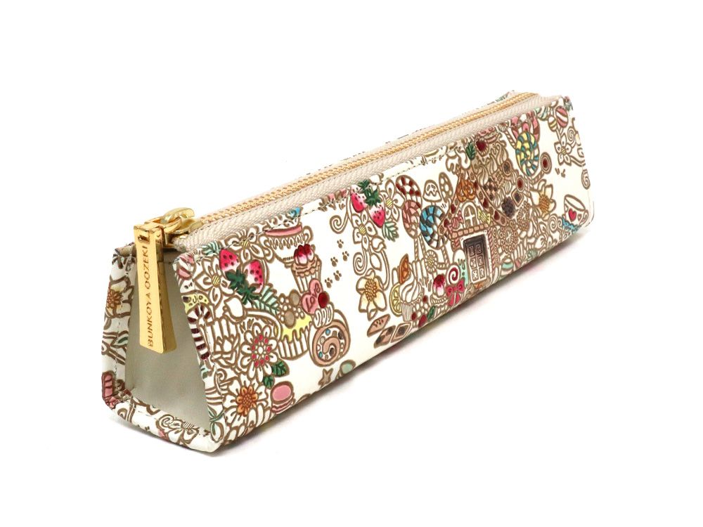 お菓子の家 三角マチのペンケース