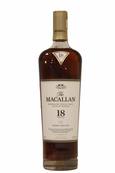 Macallan 18 Year Old Sherry Oak 2024 | Oaksliquors.com