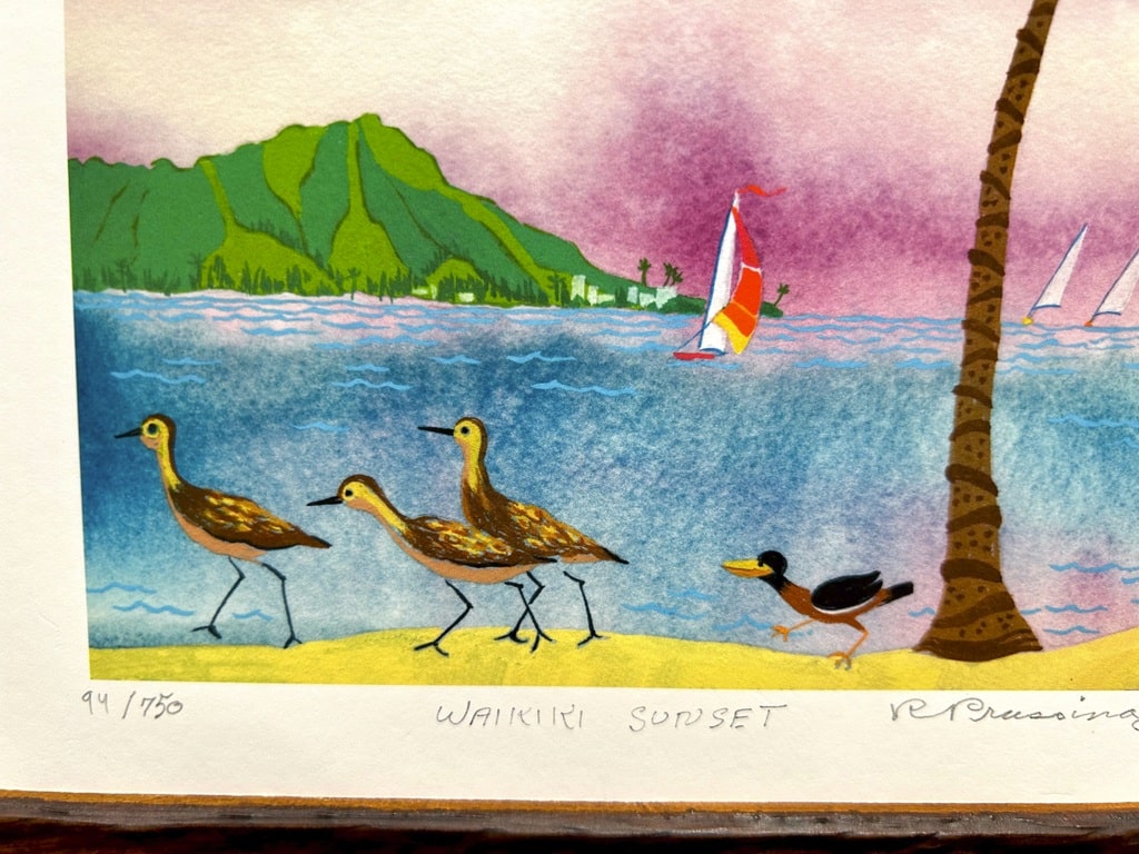 ロザリー プルッシングワイキキビーチのアート - 海をテーマにした