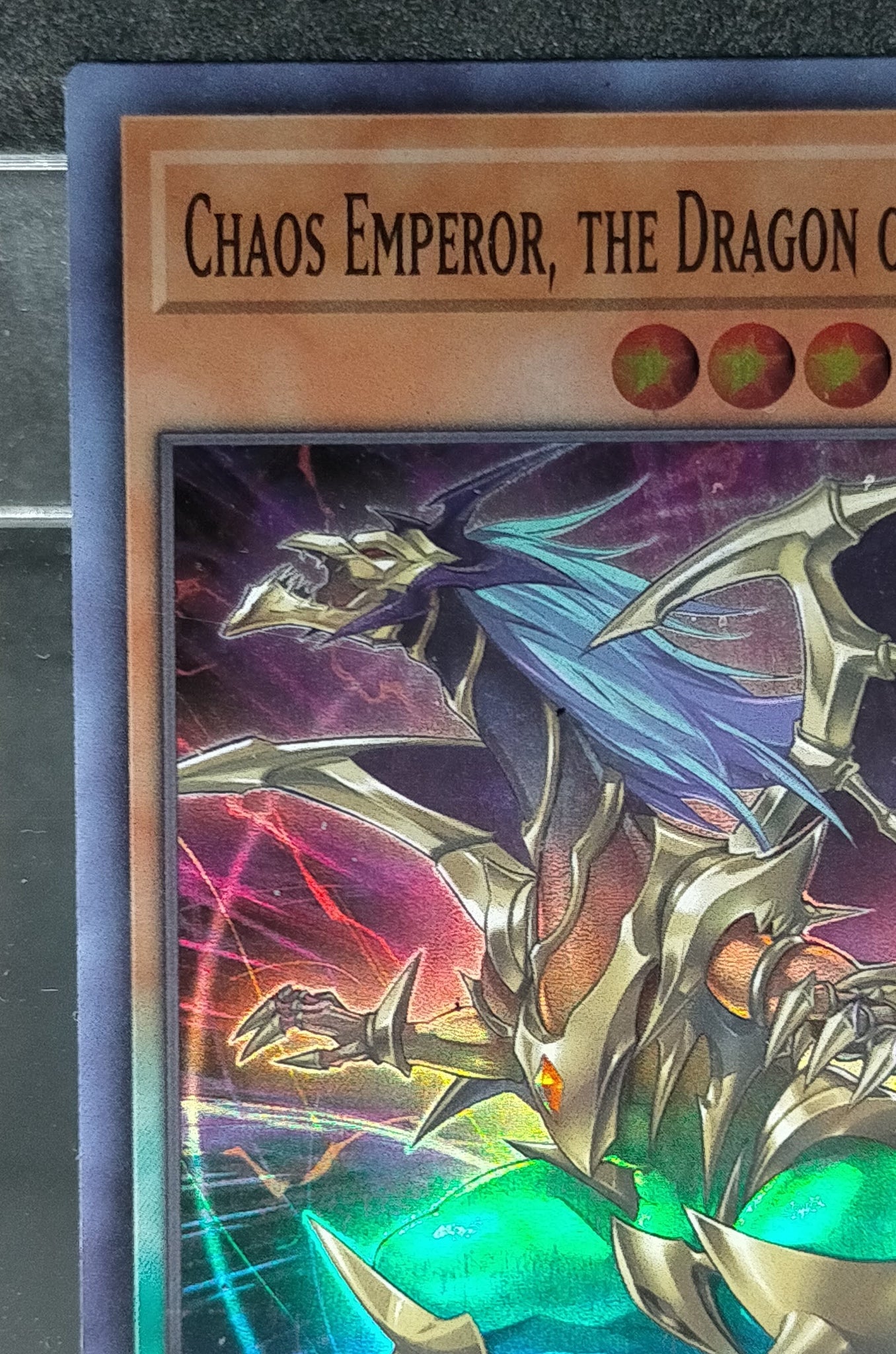 遊戯王OCG 英語版 デュエルフィールド終焉龍 カオスエンペラー美品