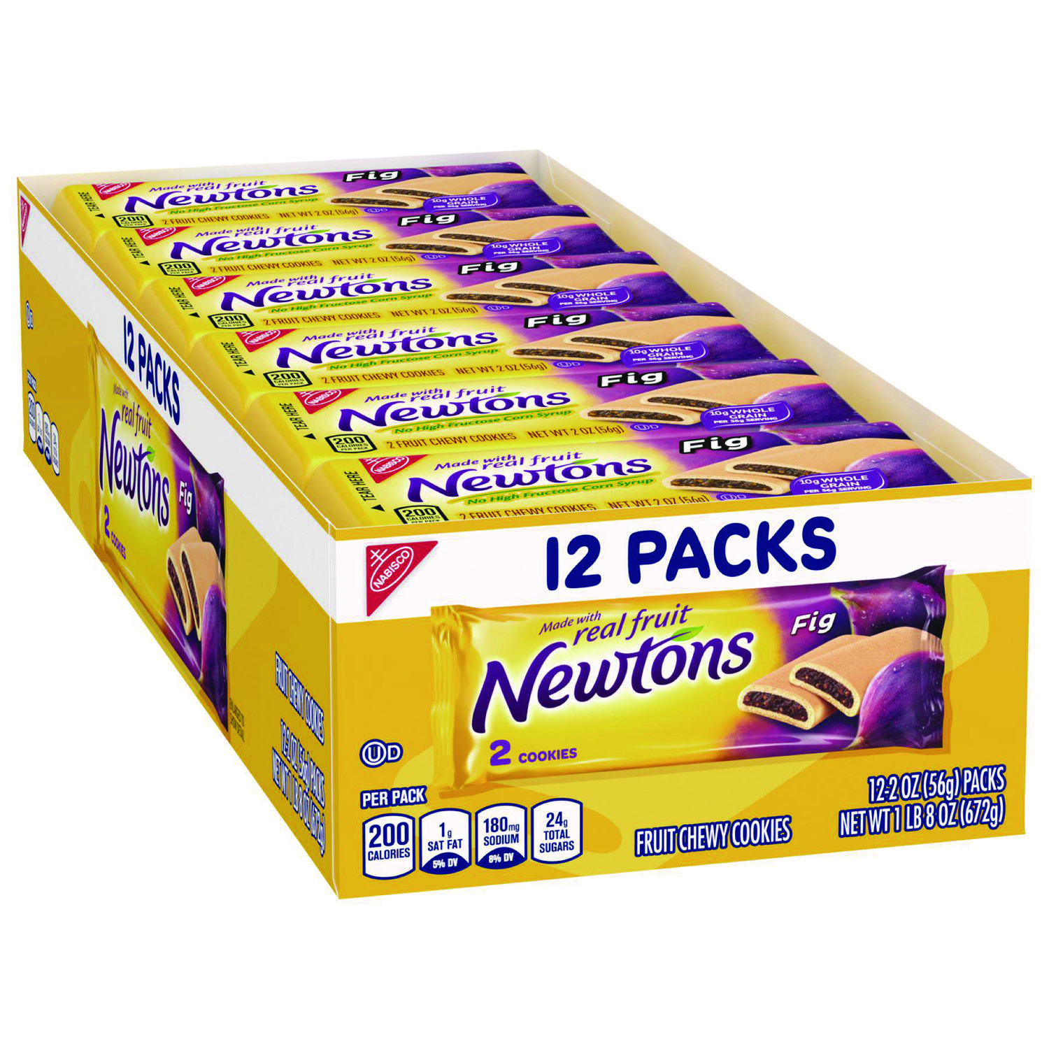 Nabisco Fig Newtons, 2 oz Pack, 12/Box (03744) | OfficeCrave.com