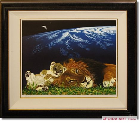 シム シメール 絵画 中古品 シム・シメール 『生命の謳』 214/300