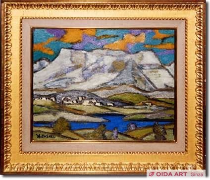 真筆保証❗】示現会会員 辻新平 筆 油彩 果物 F6キャンバス 銀彩 額装