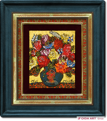 絹谷幸二、うずもれしは砂の愛、希少な額装用画集より、