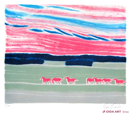 アンドレ フランジリエ リトグラフ バラ色の夢 絵画 アンドレ