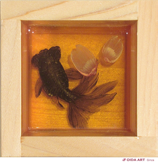 真作 サイン入り】深堀隆介 金魚酒 2004年制作 真作 サイン入り】深堀