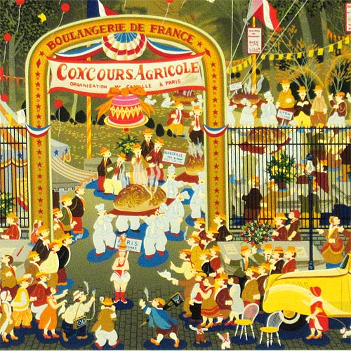 ヒロヤマガタ ブローニュの森のベーカリー | 絵画など美術品の販売と