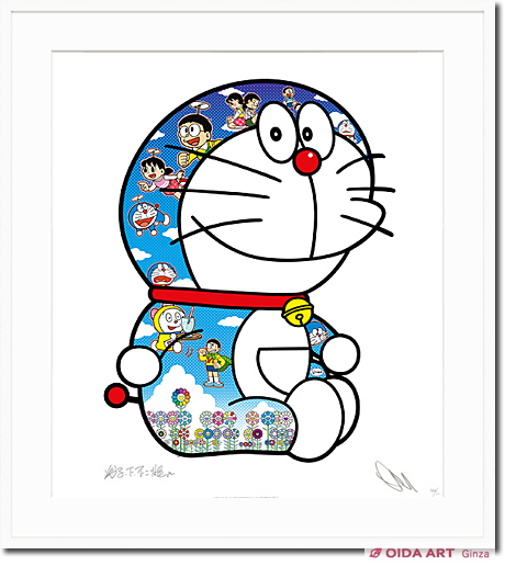 おすわりドラえもん「毎日がお祭りだ！」 村上隆 おすわりドラえもん