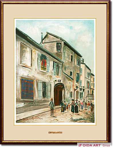 絵画モーリスユトリロ『モンマルトルの芸術家村 6』その①