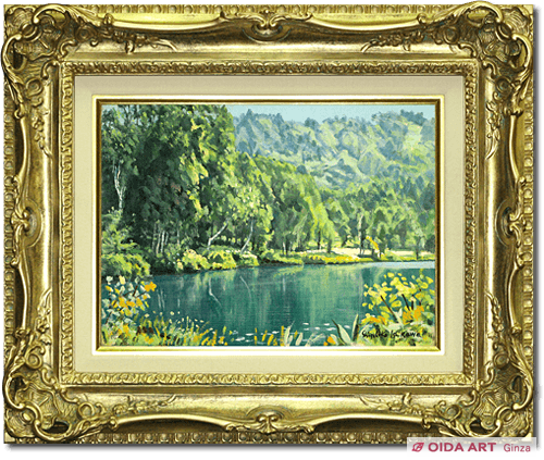 絵画 洋画 鈴木 清氏 「初夏の高原」 絵画 洋画 鈴木 清氏 「初夏の高原」