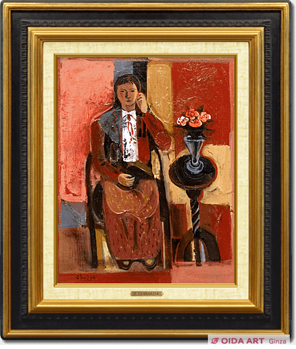 島田章三 室内婦人像 | 絵画など美術品の販売と買取 | 東京・銀座 おい